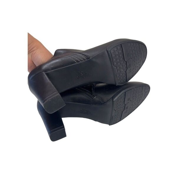 Life Stride Jacinda Velocity 2.0 Women SZ 10M Black Ankle 3''Heel Booties - Picture 10 of 12